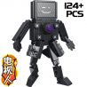 LW 7098 non  TOILET MAN VS GIÁM SÁT 4 MÔ HÌNH bộ đồ chơi xếp lắp ráp ghép mô hình Movie & Game SKIBIDI TOILET Phim Và Trò Chơi 477 khối