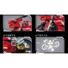 LE YI 88077 non  XE MÁY NHANH V4 bộ đồ chơi xếp lắp ráp ghép mô hình  DUCATI DIAVEL V4 Kỹ Thuật Công Nghệ Cao Mô Hình Phương Tiện 355 khối