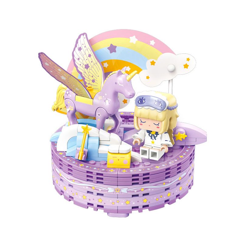 QMAN ENLIGHTEN KEEPPLEY 72032-4 non Lego MINI WORLD NGƯỜI BẠN ĐỒNG HÀNH TRÊN MÁY TÍNH ĐỂ BÀN DREAM PONY bộ đồ chơi xếp lắp ráp ghép mô hình Movie & Game Phim Và Trò Chơi