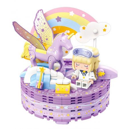 QMAN ENLIGHTEN KEEPPLEY 72032-4 non  MINI WORLD NGƯỜI BẠN ĐỒNG HÀNH TRÊN MÁY TÍNH ĐỂ BÀN DREAM PONY bộ đồ chơi xếp lắp ráp ghép mô hình Movie & Game Phim Và Trò Chơi