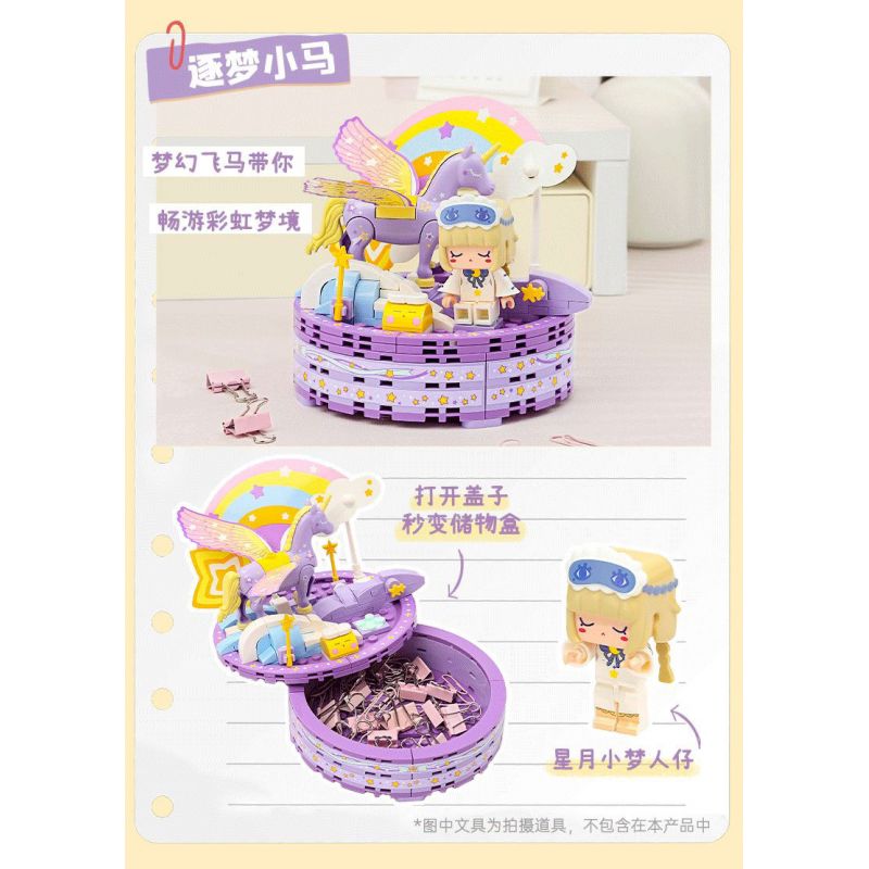 QMAN ENLIGHTEN KEEPPLEY 72032-4 non  MINI WORLD NGƯỜI BẠN ĐỒNG HÀNH TRÊN MÁY TÍNH ĐỂ BÀN DREAM PONY bộ đồ chơi xếp lắp ráp ghép mô hình Movie & Game Phim Và Trò Chơi