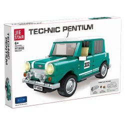 JIESTAR FF10024 10024 non  COOPER NHỎ bộ đồ chơi xếp lắp ráp ghép mô hình Creator MINI ALL4 RACING Sáng Tạo 698 khối