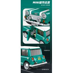 JIESTAR FF10024 10024 non  COOPER NHỎ bộ đồ chơi xếp lắp ráp ghép mô hình Creator MINI ALL4 RACING Sáng Tạo 698 khối