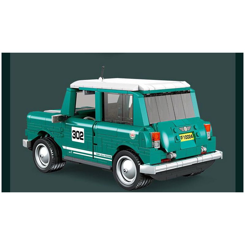 JIESTAR FF10024 10024 non  COOPER NHỎ bộ đồ chơi xếp lắp ráp ghép mô hình Creator MINI ALL4 RACING Sáng Tạo 698 khối