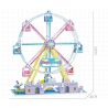 JIESTAR FF30014 30014 non  KHU VUI CHƠI VÒNG ĐU QUAY bộ đồ chơi xếp lắp ráp ghép mô hình Creator AMUSEMENT PARK FERRIS WHEEL Sáng Tạo 1390 khối