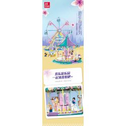 JIESTAR FF30011 30011 non  KHU VUI CHƠI CAROUSEL bộ đồ chơi xếp lắp ráp ghép mô hình Creator AMUSEMENT PARK CAROUSEL Sáng Tạo 1712 khối
