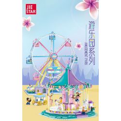 JIESTAR FF30011 30011 non  KHU VUI CHƠI CAROUSEL bộ đồ chơi xếp lắp ráp ghép mô hình Creator AMUSEMENT PARK CAROUSEL Sáng Tạo 1712 khối