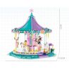 JIESTAR FF30011 30011 non  KHU VUI CHƠI CAROUSEL bộ đồ chơi xếp lắp ráp ghép mô hình Creator AMUSEMENT PARK CAROUSEL Sáng Tạo 1712 khối