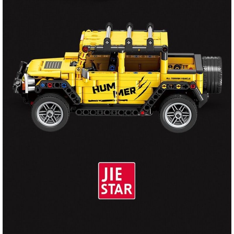 JIESTAR FF10018 10018 non  PHI NƯỚC ĐẠI CƠ HỌC XE ĐỊA HÌNH HUMMER bộ đồ chơi xếp lắp ráp ghép mô hình  Kỹ Thuật Công Nghệ Cao Mô Hình Phương Tiện 554 khối