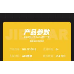 JIESTAR FF10018 10018 non  PHI NƯỚC ĐẠI CƠ HỌC XE ĐỊA HÌNH HUMMER bộ đồ chơi xếp lắp ráp ghép mô hình  Kỹ Thuật Công Nghệ Cao Mô Hình Phương Tiện 554 khối