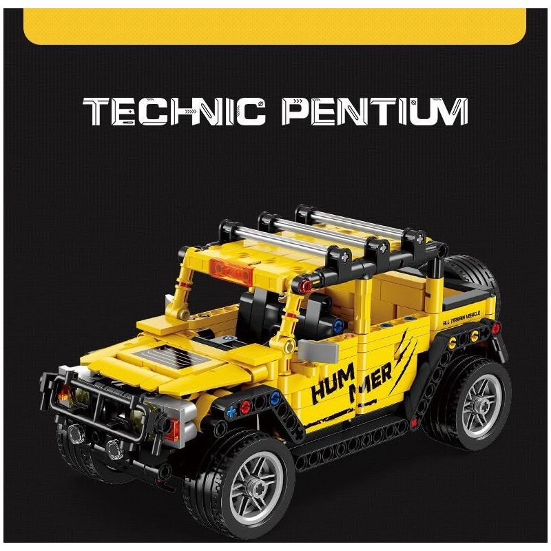 JIESTAR FF10018 10018 non  PHI NƯỚC ĐẠI CƠ HỌC XE ĐỊA HÌNH HUMMER bộ đồ chơi xếp lắp ráp ghép mô hình  Kỹ Thuật Công Nghệ Cao Mô Hình Phương Tiện 554 khối