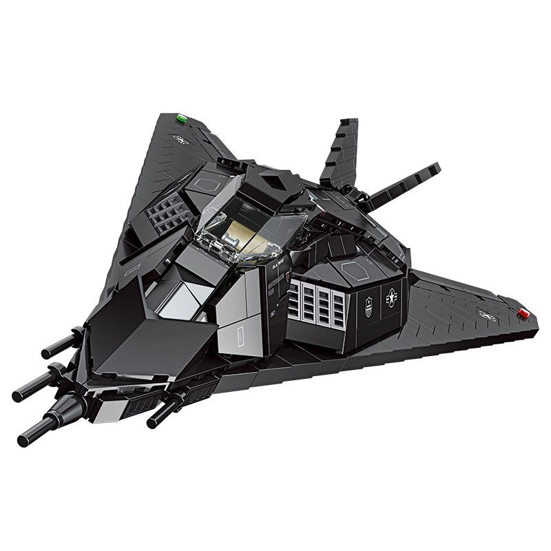 JIESTAR JJ9095 9095 58058 non Lego MÁY BAY TẤN CÔNG F-117A NIGHTHAWK bộ đồ chơi xếp lắp ráp ghép mô hình Military Army Quân Sự Bộ Đội 1375 khối