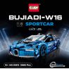 GULY 10613 non  BUGATTI bộ đồ chơi xếp lắp ráp ghép mô hình  BUJIADI-W16 Kỹ Thuật Công Nghệ Cao Mô Hình Phương Tiện 3868 khối