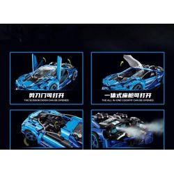 GULY 10613 non  BUGATTI bộ đồ chơi xếp lắp ráp ghép mô hình  BUJIADI-W16 Kỹ Thuật Công Nghệ Cao Mô Hình Phương Tiện 3868 khối