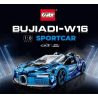 GULY 10613 non  BUGATTI bộ đồ chơi xếp lắp ráp ghép mô hình  BUJIADI-W16 Kỹ Thuật Công Nghệ Cao Mô Hình Phương Tiện 3868 khối