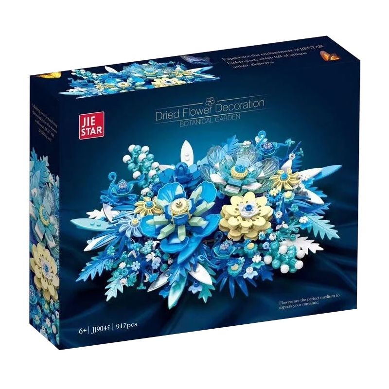 JIESTAR JJ9045 9045 non Lego BIỂN SAO VÀ HOA bộ đồ chơi xếp lắp ráp ghép mô hình Creator DRIED FLOWER DECORATION Sáng Tạo 917 khối