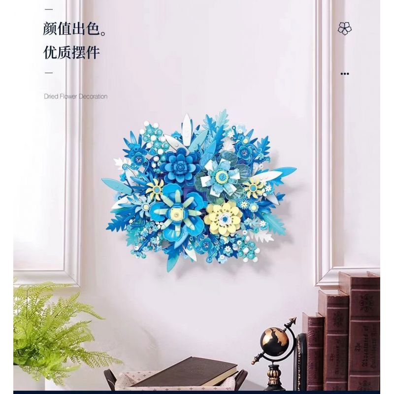 JIESTAR JJ9045 9045 non  BIỂN SAO VÀ HOA bộ đồ chơi xếp lắp ráp ghép mô hình Creator DRIED FLOWER DECORATION Sáng Tạo 917 khối