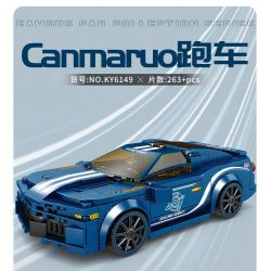 Kazi KY6149 6149 non  XE THỂ THAO CANMARUO bộ đồ chơi xếp lắp ráp ghép mô hình Speed Champions Racing Cars CAMARO Đua Xe Công Thức 263 khối