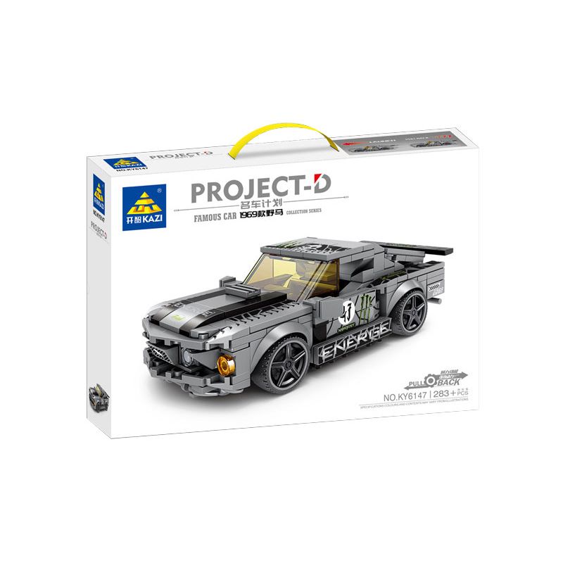 Kazi KY6147 6147 non  1969 MUSTANG bộ đồ chơi xếp lắp ráp ghép mô hình Speed Champions Racing Cars Đua Xe Công Thức 284 khối