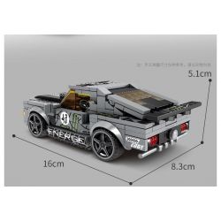 Kazi KY6147 6147 non  1969 MUSTANG bộ đồ chơi xếp lắp ráp ghép mô hình Speed Champions Racing Cars Đua Xe Công Thức 284 khối