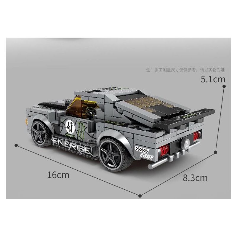 Kazi KY6147 6147 non  1969 MUSTANG bộ đồ chơi xếp lắp ráp ghép mô hình Speed Champions Racing Cars Đua Xe Công Thức 284 khối