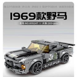 Kazi KY6147 6147 non  1969 MUSTANG bộ đồ chơi xếp lắp ráp ghép mô hình Speed Champions Racing Cars Đua Xe Công Thức 284 khối
