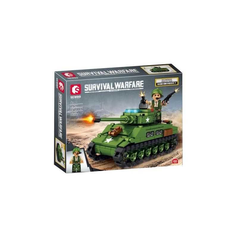SEMBO 2928 2929 2930 2931 non  CHIẾN TRANH SINH TỒN ĐƠN VỊ XE TĂNG HẠNG NẶNG 4 bộ đồ chơi xếp lắp ráp ghép mô hình Creator SURVIVAL WARFARE Sáng Tạo 1042 khối