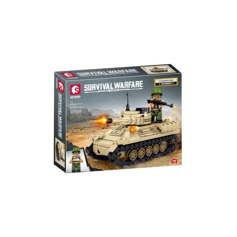 SEMBO 2928 2929 2930 2931 non  CHIẾN TRANH SINH TỒN ĐƠN VỊ XE TĂNG HẠNG NẶNG 4 bộ đồ chơi xếp lắp ráp ghép mô hình Creator SURVIVAL WARFARE Sáng Tạo 1042 khối