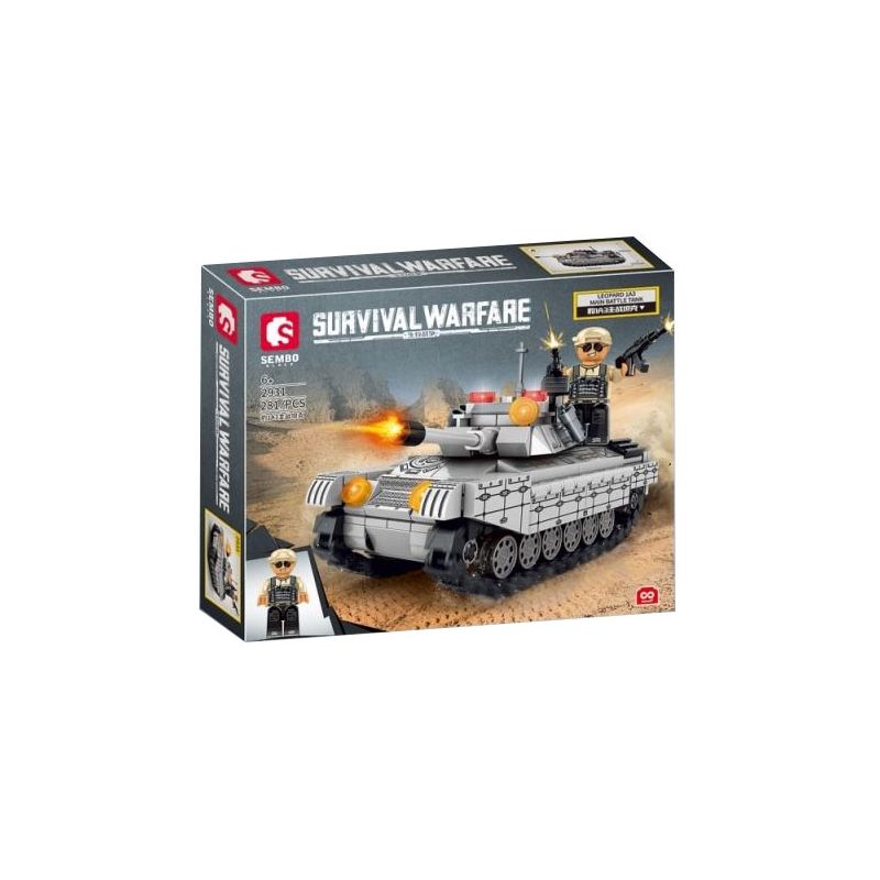 SEMBO 2928 2929 2930 2931 non  CHIẾN TRANH SINH TỒN ĐƠN VỊ XE TĂNG HẠNG NẶNG 4 bộ đồ chơi xếp lắp ráp ghép mô hình Creator SURVIVAL WARFARE Sáng Tạo 1042 khối