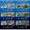 SEMBO 1345 1346 1347 1348 1349 1350 1351 1344 non  THIẾT BỊ HẠNG NẶNG SẮT MÁU 8 MẪU bộ đồ chơi xếp lắp ráp ghép mô hình Military Army IRON BLOOD HEAVY EQUIPMENT Quân Sự Bộ Đội 857 khối