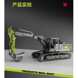 SEMBO 705112 non  ZOOMLION MÁY XÚC tỷ lệ 1:26 bộ đồ chơi xếp lắp ráp ghép mô hình  Kỹ Thuật Công Nghệ Cao Mô Hình Phương Tiện 998 khối