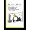 SEMBO 705112 non  ZOOMLION MÁY XÚC tỷ lệ 1:26 bộ đồ chơi xếp lắp ráp ghép mô hình  Kỹ Thuật Công Nghệ Cao Mô Hình Phương Tiện 998 khối