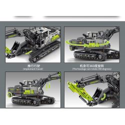 SEMBO 705112 non  ZOOMLION MÁY XÚC tỷ lệ 1:26 bộ đồ chơi xếp lắp ráp ghép mô hình  Kỹ Thuật Công Nghệ Cao Mô Hình Phương Tiện 998 khối