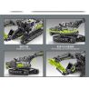 SEMBO 705112 non  ZOOMLION MÁY XÚC tỷ lệ 1:26 bộ đồ chơi xếp lắp ráp ghép mô hình  Kỹ Thuật Công Nghệ Cao Mô Hình Phương Tiện 998 khối