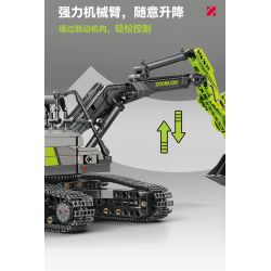 SEMBO 705112 non  ZOOMLION MÁY XÚC tỷ lệ 1:26 bộ đồ chơi xếp lắp ráp ghép mô hình  Kỹ Thuật Công Nghệ Cao Mô Hình Phương Tiện 998 khối