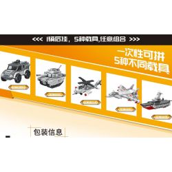 MINGDI LEIBAO K0607 0607 non  TRAILER PHÍA SAU PHIÊN BẢN MÀU XÁM QUÂN ĐỘI bộ đồ chơi xếp lắp ráp ghép mô hình Military Army REAR TRAILER Quân Sự Bộ Đội 757 khối