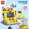 MINGDI LEIBAO 10093 non  KHUNG CẢNH ĐƯỜNG PHỐ ĐẦY MÀU SẮC HỘI TRƯỜNG TRÒ CHƠI VUI NHỘN bộ đồ chơi xếp lắp ráp ghép mô hình COLORFUL STREET 447 khối