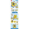 MINGDI LEIBAO 10093 non  KHUNG CẢNH ĐƯỜNG PHỐ ĐẦY MÀU SẮC HỘI TRƯỜNG TRÒ CHƠI VUI NHỘN bộ đồ chơi xếp lắp ráp ghép mô hình COLORFUL STREET 447 khối