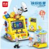 MINGDI LEIBAO 10093 non  KHUNG CẢNH ĐƯỜNG PHỐ ĐẦY MÀU SẮC HỘI TRƯỜNG TRÒ CHƠI VUI NHỘN bộ đồ chơi xếp lắp ráp ghép mô hình COLORFUL STREET 447 khối