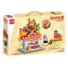 MINGDI LEIBAO 10090 non  CẢNH ĐƯỜNG PHỐ ĐẦY MÀU SẮC NHÀ HÀNG LẨU THƠM NGON bộ đồ chơi xếp lắp ráp ghép mô hình COLORFUL STREET 452 khối