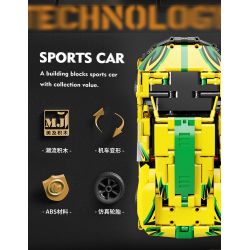 BEAUTIFUL AND 8703 non  XE KÉO BIẾN HÌNH MCLAREN tỷ lệ 1:18 bộ đồ chơi xếp lắp ráp ghép mô hình  Kỹ Thuật Công Nghệ Cao Mô Hình Phương Tiện 655 khối