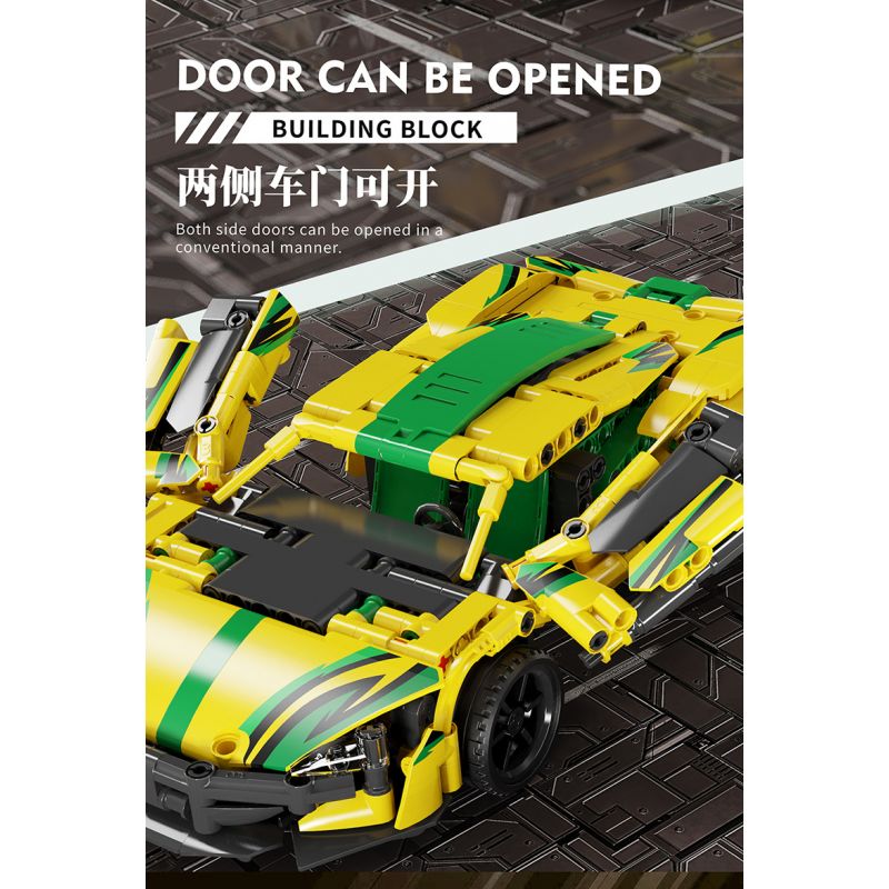 BEAUTIFUL AND 8703 non  XE KÉO BIẾN HÌNH MCLAREN tỷ lệ 1:18 bộ đồ chơi xếp lắp ráp ghép mô hình  Kỹ Thuật Công Nghệ Cao Mô Hình Phương Tiện 655 khối