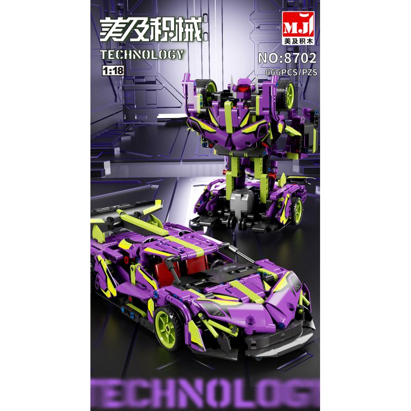 BEAUTIFUL AND 8702 non  XE BIẾN HÌNH APOLLO tỷ lệ 1:18 bộ đồ chơi xếp lắp ráp ghép mô hình  Kỹ Thuật Công Nghệ Cao Mô Hình Phương Tiện 666 khối