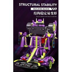 BEAUTIFUL AND 8702 non  XE BIẾN HÌNH APOLLO tỷ lệ 1:18 bộ đồ chơi xếp lắp ráp ghép mô hình  Kỹ Thuật Công Nghệ Cao Mô Hình Phương Tiện 666 khối