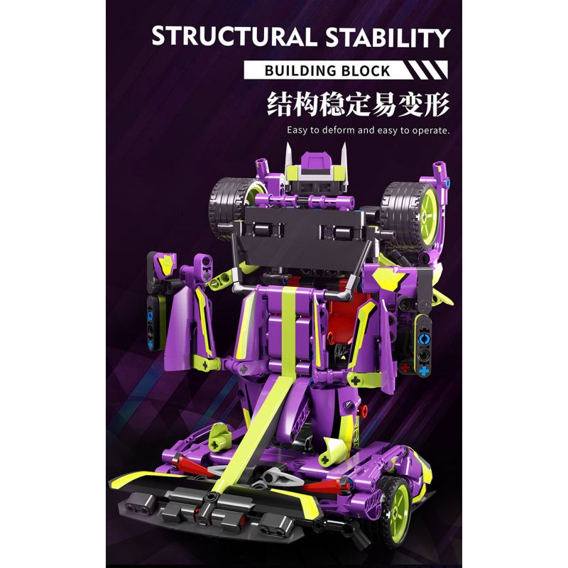 BEAUTIFUL AND 8702 non  XE BIẾN HÌNH APOLLO tỷ lệ 1:18 bộ đồ chơi xếp lắp ráp ghép mô hình  Kỹ Thuật Công Nghệ Cao Mô Hình Phương Tiện 666 khối