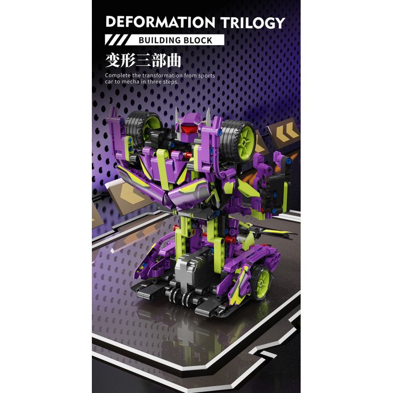 BEAUTIFUL AND 8702 non  XE BIẾN HÌNH APOLLO tỷ lệ 1:18 bộ đồ chơi xếp lắp ráp ghép mô hình  Kỹ Thuật Công Nghệ Cao Mô Hình Phương Tiện 666 khối