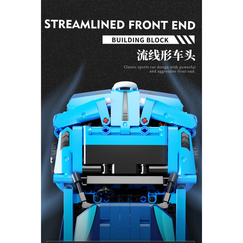 BEAUTIFUL AND 8701 non  XE KÉO BIẾN HÌNH BUGATTI tỷ lệ 1:18 bộ đồ chơi xếp lắp ráp ghép mô hình  Kỹ Thuật Công Nghệ Cao Mô Hình Phương Tiện 602 khối