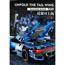 BEAUTIFUL AND 8701 non  XE KÉO BIẾN HÌNH BUGATTI tỷ lệ 1:18 bộ đồ chơi xếp lắp ráp ghép mô hình  Kỹ Thuật Công Nghệ Cao Mô Hình Phương Tiện 602 khối