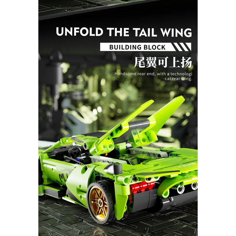BEAUTIFUL AND 8700 non  XE KÉO BIẾN DẠNG BÒ XANH tỷ lệ 1:18 bộ đồ chơi xếp lắp ráp ghép mô hình  Kỹ Thuật Công Nghệ Cao Mô Hình Phương Tiện 608 khối