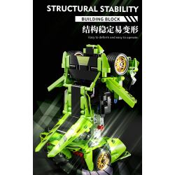 BEAUTIFUL AND 8700 non  XE KÉO BIẾN DẠNG BÒ XANH tỷ lệ 1:18 bộ đồ chơi xếp lắp ráp ghép mô hình  Kỹ Thuật Công Nghệ Cao Mô Hình Phương Tiện 608 khối